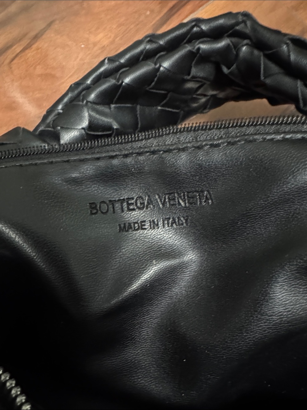 Bottega Veneta copy Black Intrecciato Hobo Shoulder Bag - Picture 3 of 6